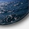 Designart - Full Moon Over Dark Ocean At Night - Nautical & Coastal Metal Circle Wall Art